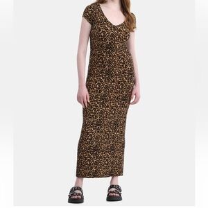 No Boundaries Leopard Print Maxi Dress